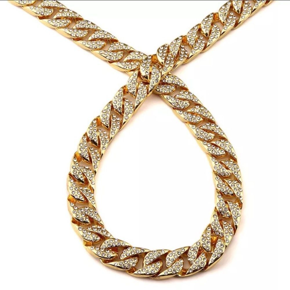 30" Fully Iced Out Cuban Link Chain - Picture 2 of 4